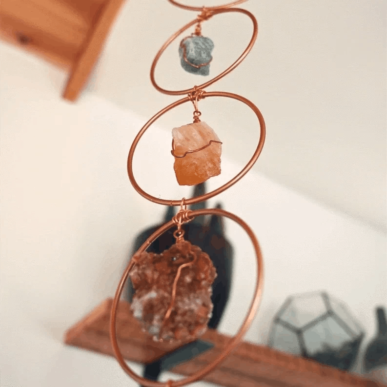 Last Day Promotion 49%💕Raw Crystal 7 Chakra Gemstone Wall Decor