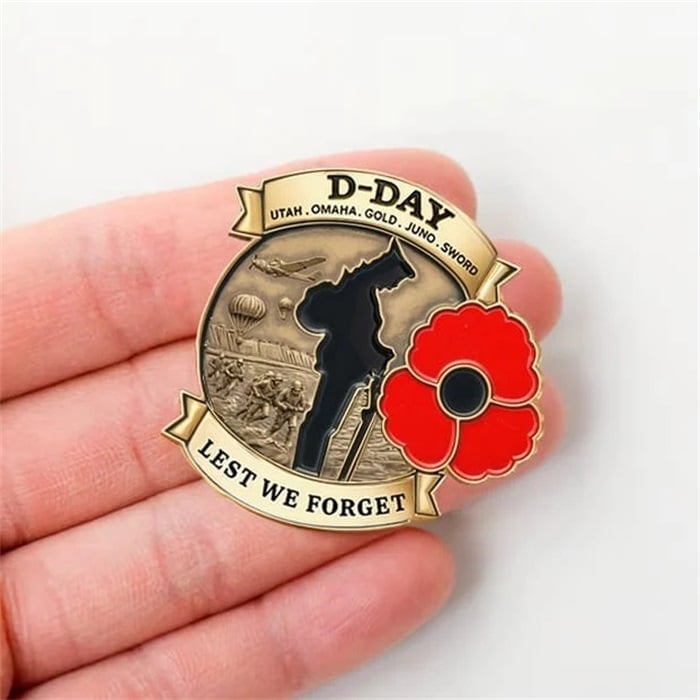 🔥D-DAY 80th Anniversary Commemorative Badge