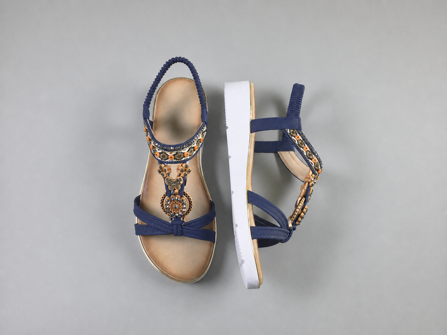 2026 Bohemian Ethnic Thick-Soled Sandals for Women