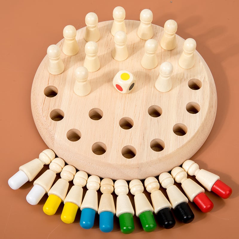 😍Wooden Memory Match Stick Chess