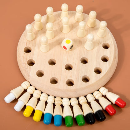 😍Wooden Memory Match Stick Chess