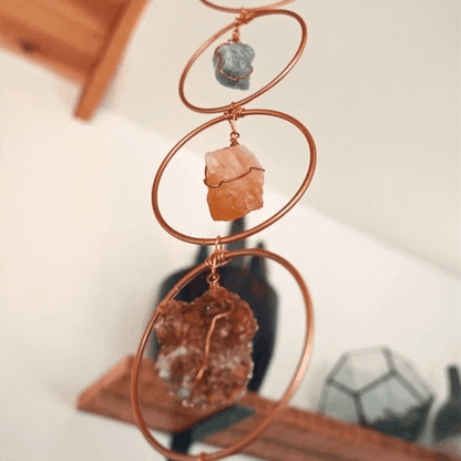 Last Day Promotion 49%💕Raw Crystal 7 Chakra Gemstone Wall Decor