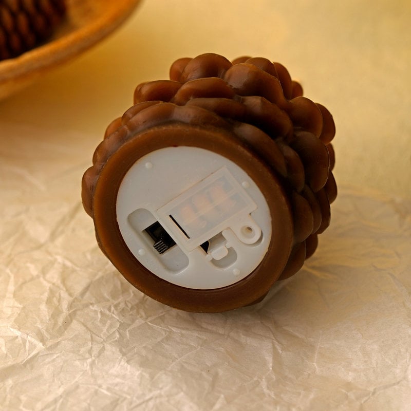 🎅2025 Christmas Promos🔥Flameless Pinecone Candles Battery Operated
