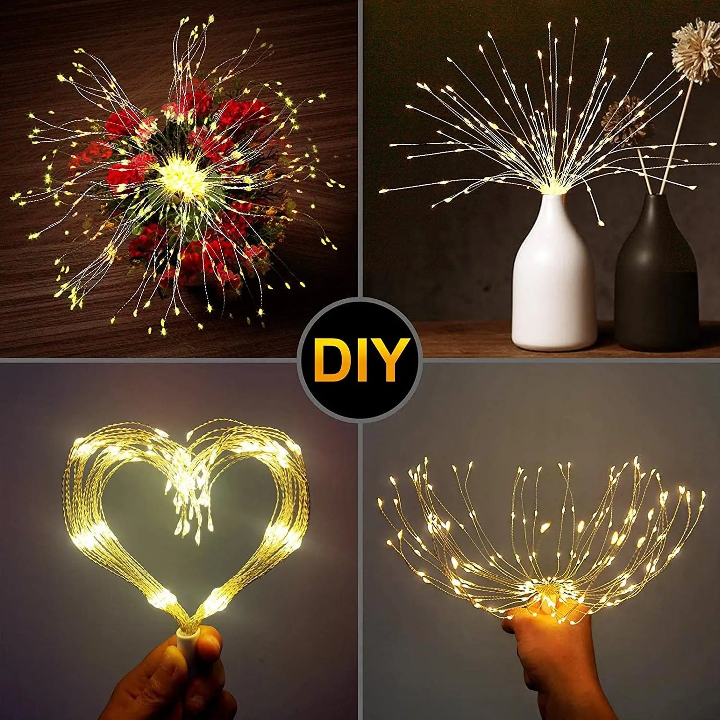 🔥Christmas Pre-sale SAVE 49%🎄Hanging Starburst Fairy Lights for Christmas