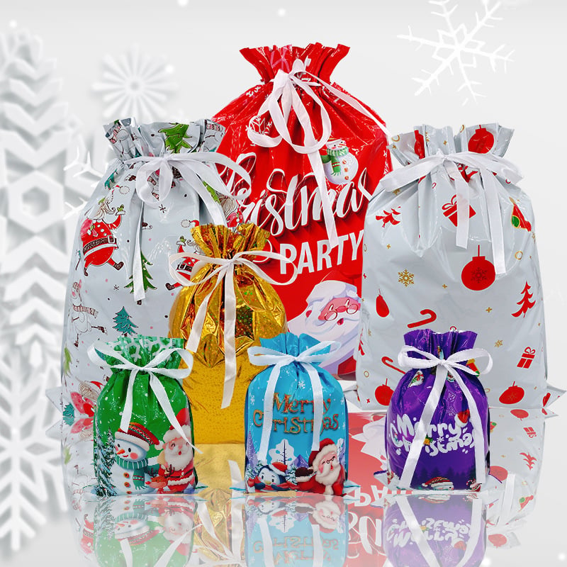 🎄Christmas Sale 49% OFF🎁Christmas Drawstring Gift Bags