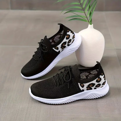 Women's Leopard Print Sports Shoes