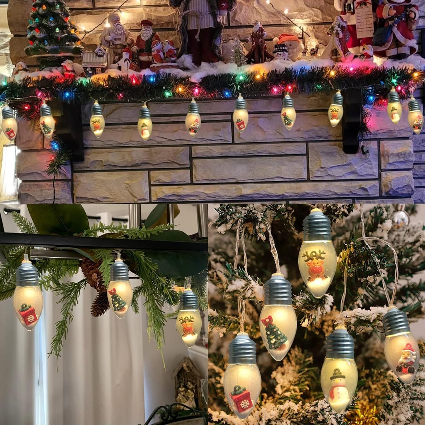 🎅Early Christmas Promotion 49% OFF🎄Christmas Vintage Decor String Light - Led Bulbs String Lights