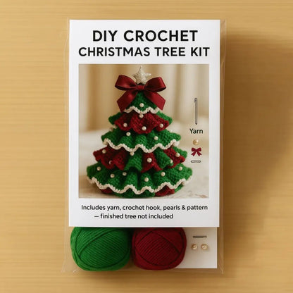 🎅🔥Last Day Promotion 49% OFF🎄 DIY Crochet Christmas Tree Kit – Create Your Own Holiday Magic