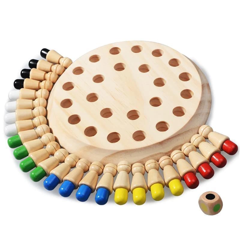 😍Wooden Memory Match Stick Chess