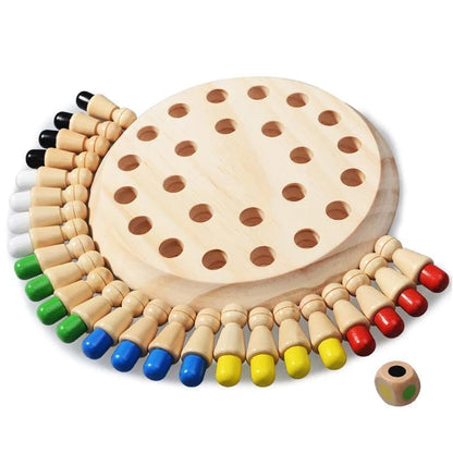 😍Wooden Memory Match Stick Chess