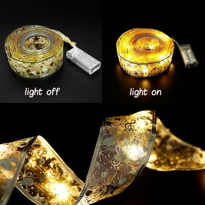 💥Hot Sale 49% Off💥Christmas Ribbon Fairy Lights