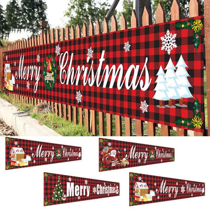 🔥Last Day 49% OFF NOW🎄Christmas Outdoor Banner Flag Pulling