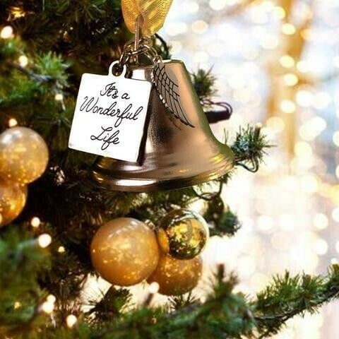 🎄Memorial Ornaments Angel Wings Bell