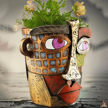 🔥Last Day 49% OFF😍Handmade Picasso Brutalist Abstract Beauty Face Flower Pot💥FREE SHIPPING TODAY!