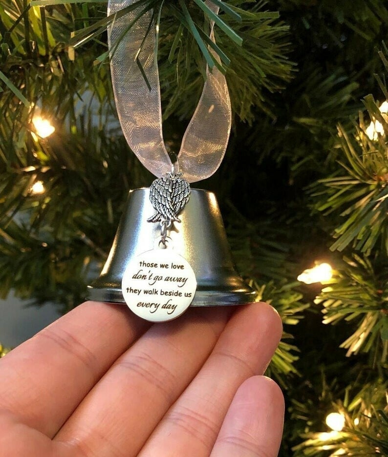 🎄Memorial Ornaments Angel Wings Bell