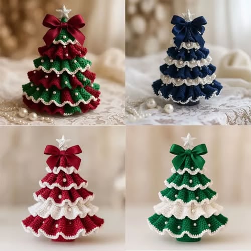 🎅🔥Last Day Promotion 49% OFF🎄 DIY Crochet Christmas Tree Kit – Create Your Own Holiday Magic