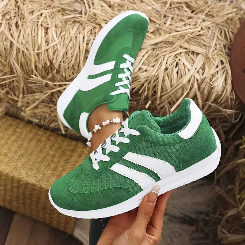 Women's Classic Comfortable Casual Lace-Up Lightweight Non-Slip Athletic Sneakers