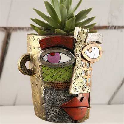 🔥Last Day 49% OFF😍Handmade Picasso Brutalist Abstract Beauty Face Flower Pot💥FREE SHIPPING TODAY!