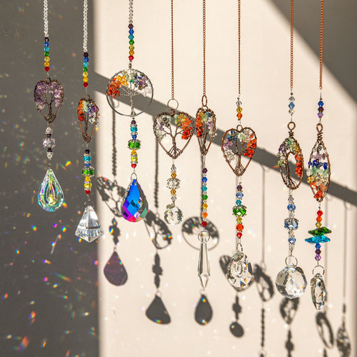 Crystal Wind Chime Tree Of Life Suncatcher