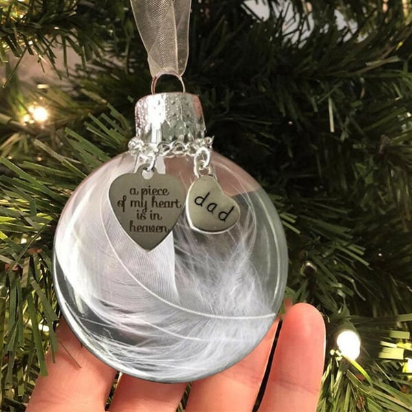 🔥A Piece of My Heart Is In Heaven Memorial Ornament