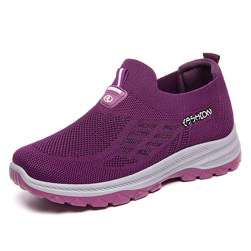 Breathable Lightweight Fly Woven Running Shoes