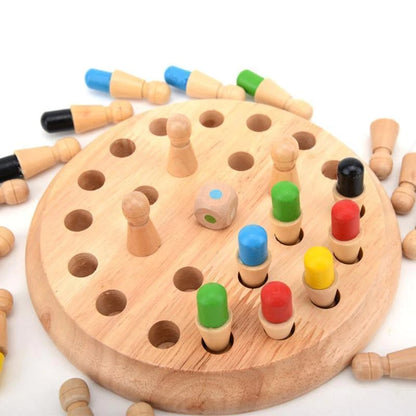 😍Wooden Memory Match Stick Chess