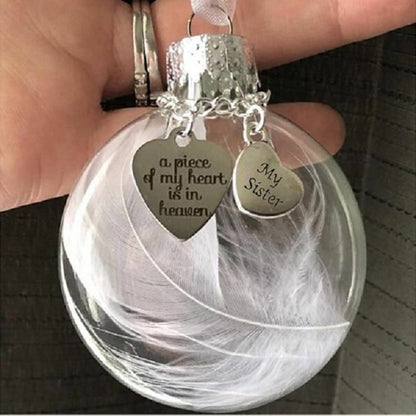 🔥A Piece of My Heart Is In Heaven Memorial Ornament
