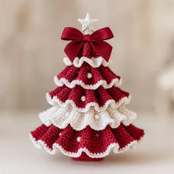 🎅🔥Last Day Promotion 49% OFF🎄 DIY Crochet Christmas Tree Kit – Create Your Own Holiday Magic