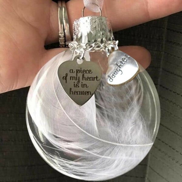 🔥A Piece of My Heart Is In Heaven Memorial Ornament