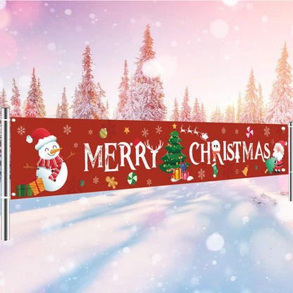 🔥Last Day 49% OFF NOW🎄Christmas Outdoor Banner Flag Pulling