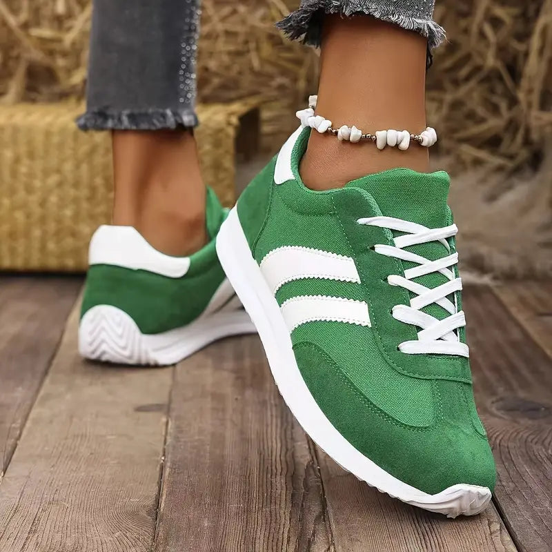 Women's Classic Comfortable Casual Lace-Up Lightweight Non-Slip Athletic Sneakers