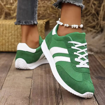 Women's Classic Comfortable Casual Lace-Up Lightweight Non-Slip Athletic Sneakers
