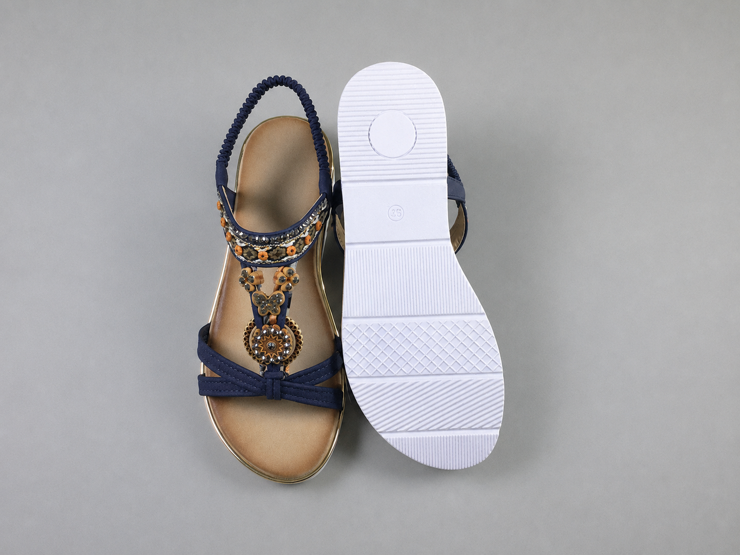 2026 Bohemian Ethnic Thick-Soled Sandals for Women