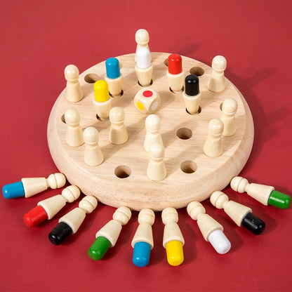😍Wooden Memory Match Stick Chess