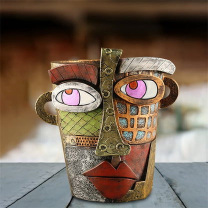🔥Last Day 49% OFF😍Handmade Picasso Brutalist Abstract Beauty Face Flower Pot💥FREE SHIPPING TODAY!