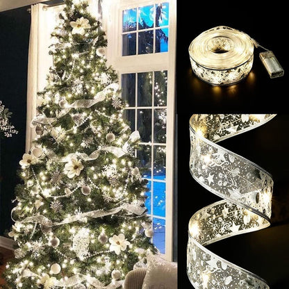 💥Hot Sale 49% Off💥Christmas Ribbon Fairy Lights