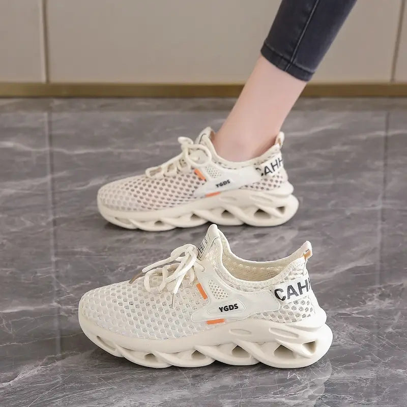 Women's Breathable Mesh Sneakers - Lightweight Athletic & Casual Shoes with EVA Sole
