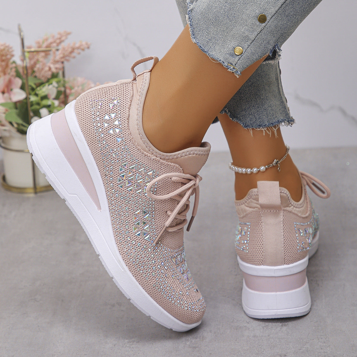 Women's Breathable Height-increasing Casual Shoes