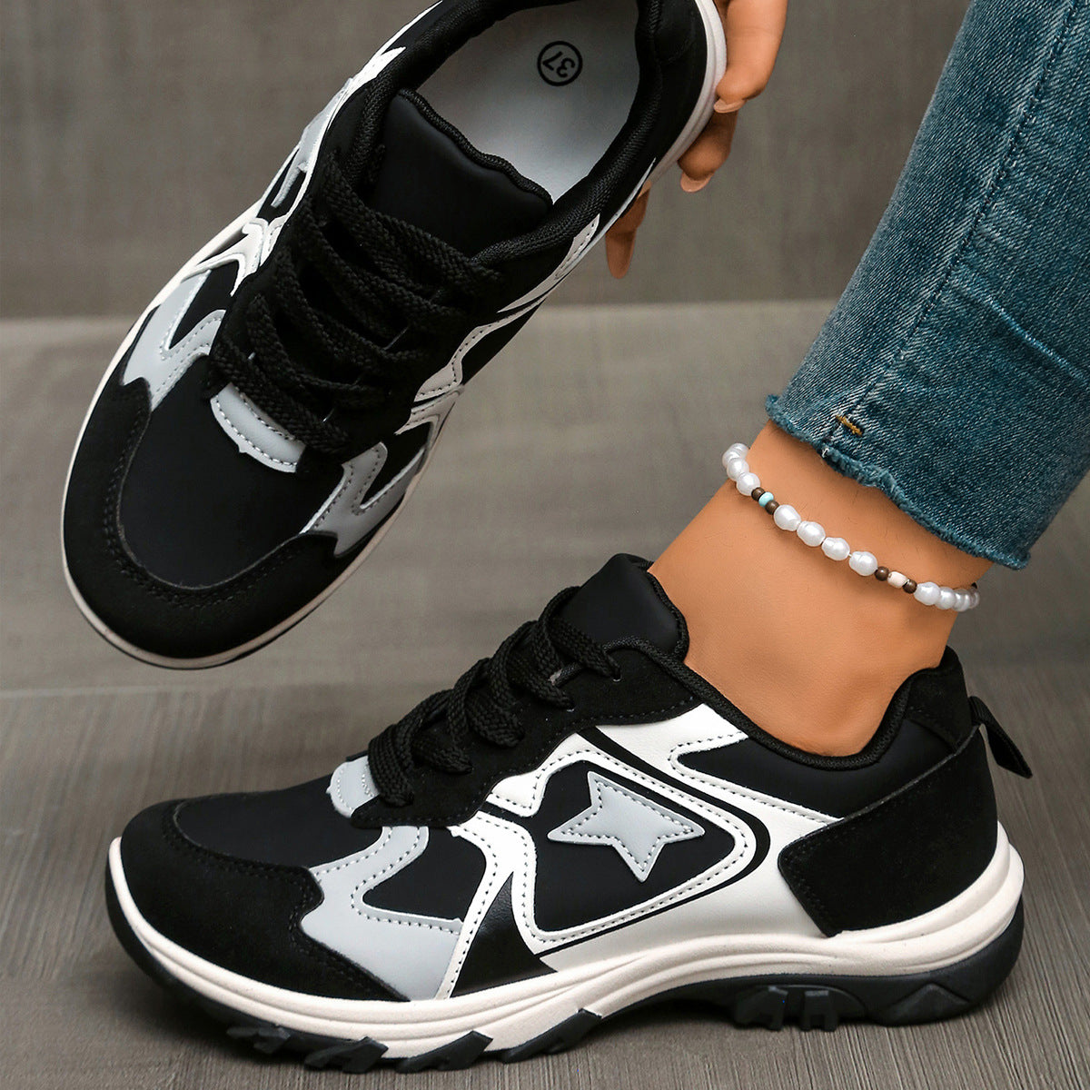 Colorblock Comfortable Breathable Casual Sneakers