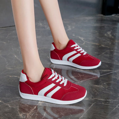 Women's Classic Comfortable Casual Lace-Up Lightweight Non-Slip Athletic Sneakers