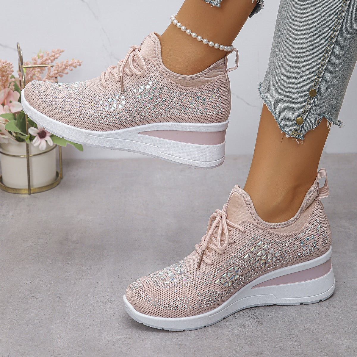 Women's Breathable Height-increasing Casual Shoes