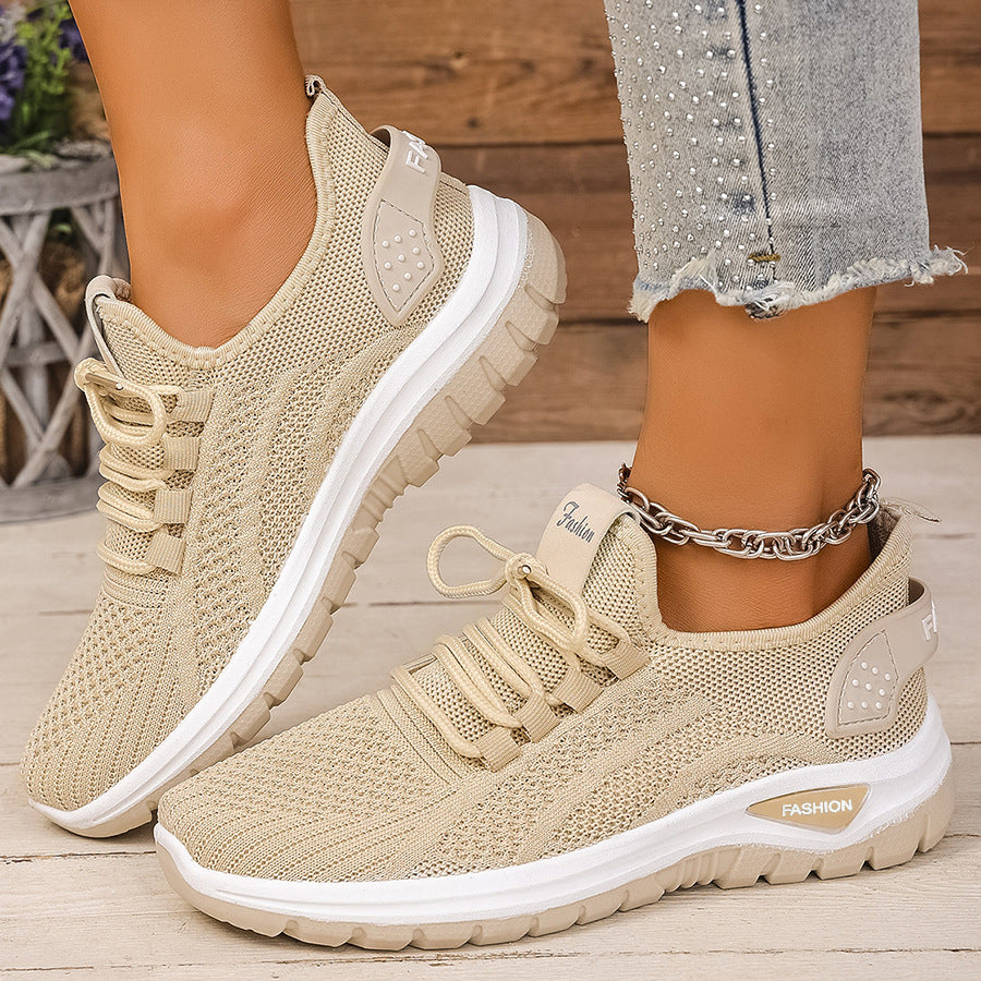 Women's Breathable Cushioned PVC Sole Running Shoes