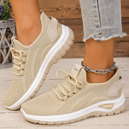 Women's Breathable Cushioned PVC Sole Running Shoes
