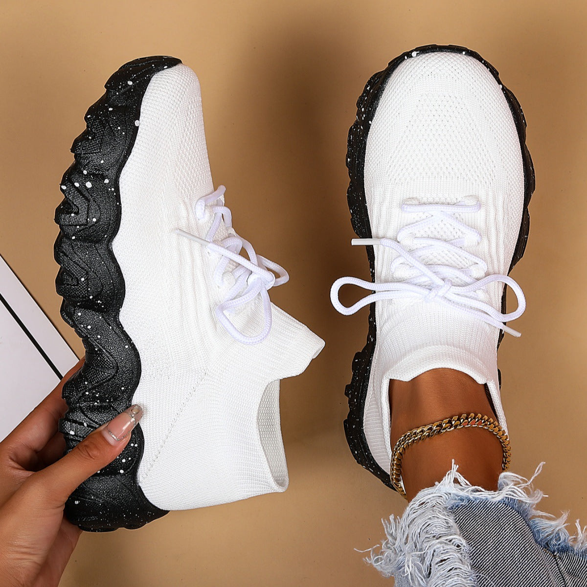 Women's Breathable Fabric Socks Sneakers-BUY 2 FREE SHIPPING