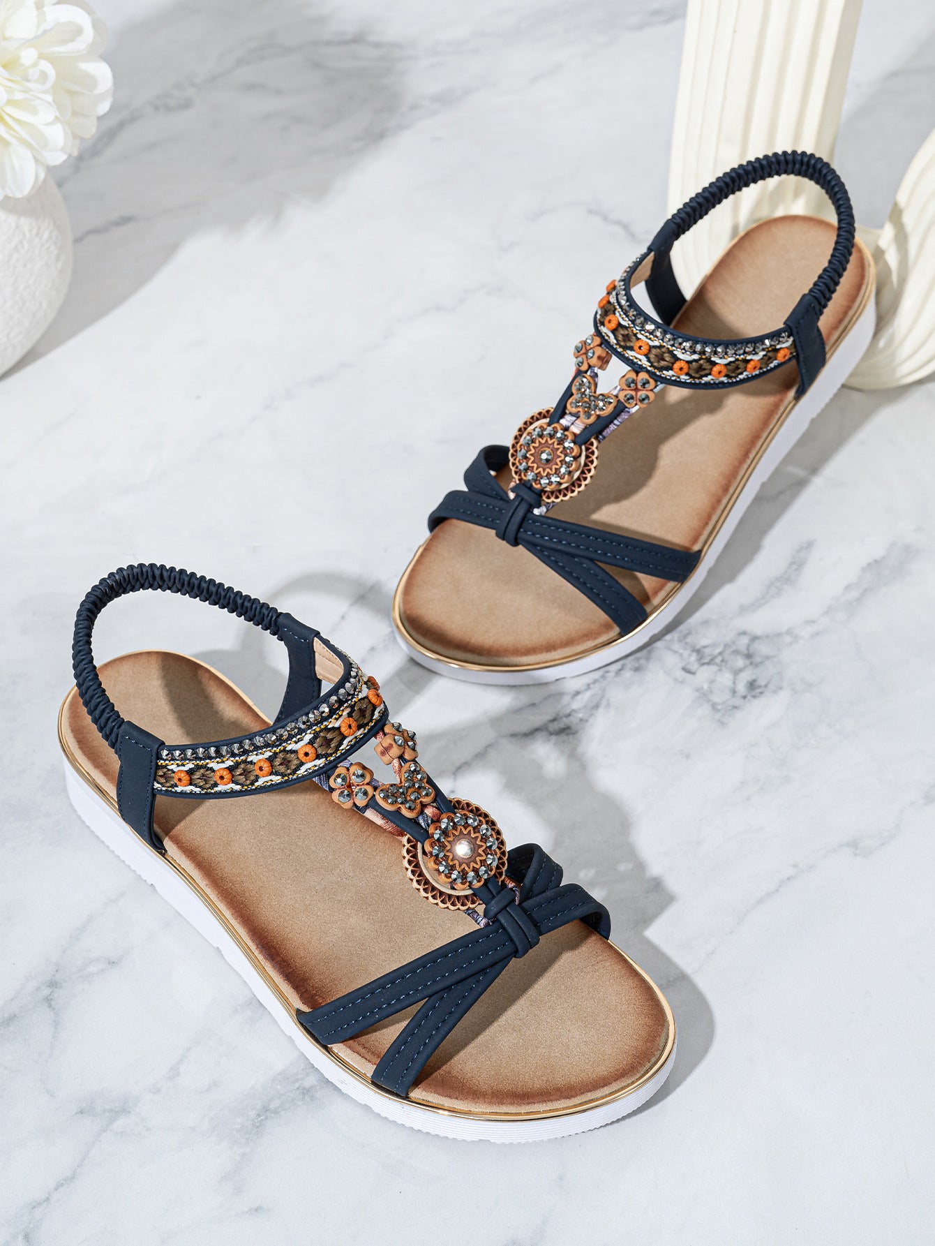 2026 Bohemian Ethnic Thick-Soled Sandals for Women