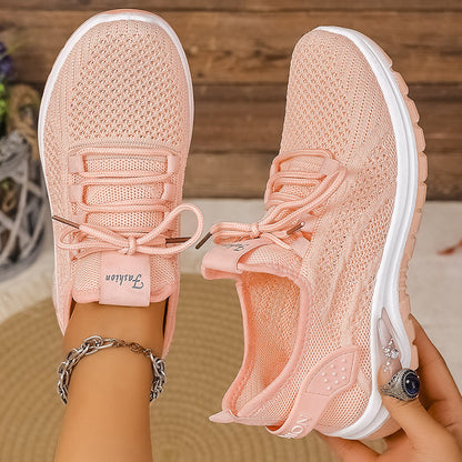 Women's Breathable Cushioned PVC Sole Running Shoes