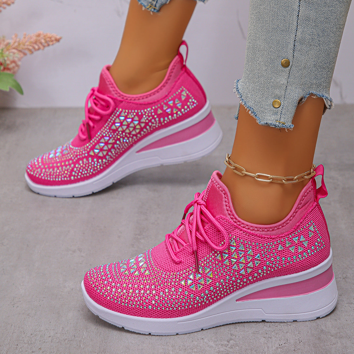 Women's Breathable Height-increasing Casual Shoes