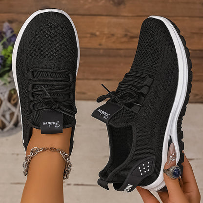 Women's Breathable Cushioned PVC Sole Running Shoes