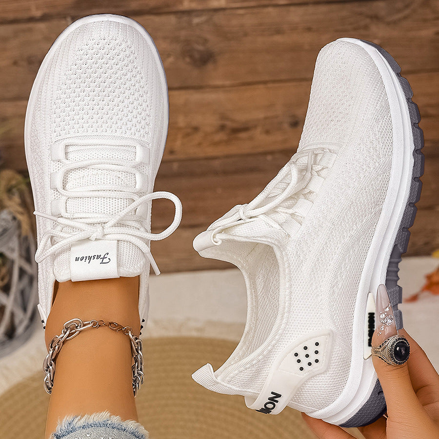 Women's Breathable Cushioned PVC Sole Running Shoes