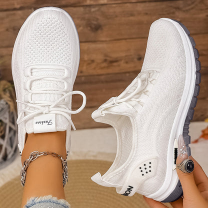 Women's Breathable Cushioned PVC Sole Running Shoes